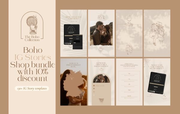 Boho IG Story Shop Bundle – 10% discount