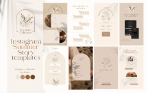 Instagram Summer Story Canva templates – Boho Collection (Dutch)
